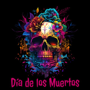 Día de los Muertos (Day of the Dead) Sugar Skull - Carrie Tote Bag  Design