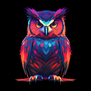 Geometric Morepork Ruru Owl Design