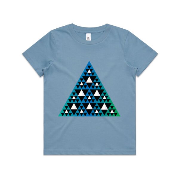 Niho Taniwha Blue-Green - Kids Youth T shirt Thumbnail