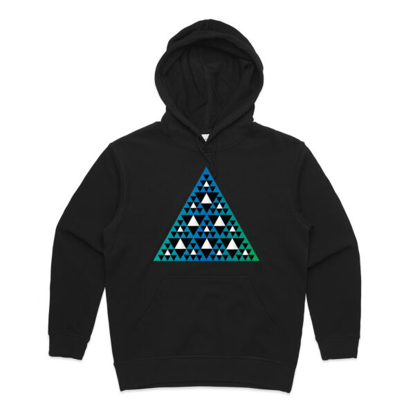 Niho Taniwha Blue-Green - Womens Premium Hood Thumbnail
