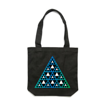 Niho Taniwha Blue-Green - Carrie Tote Bag  Thumbnail