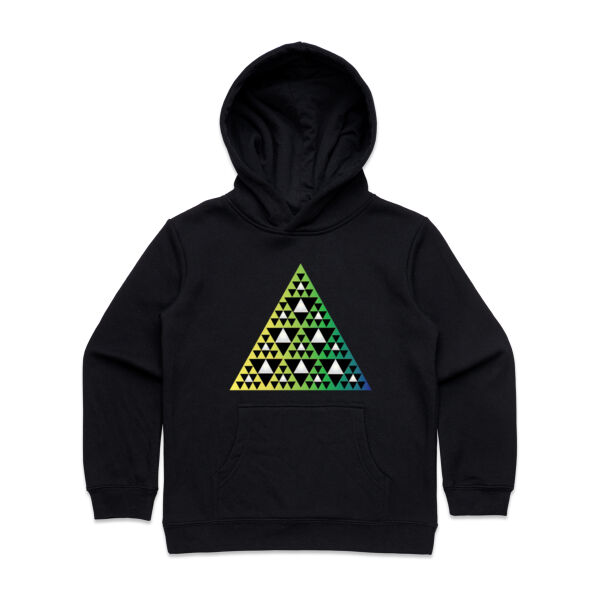 Niho Taniwha Kowhai-Kākāriki - Kids Supply Hoodie Thumbnail