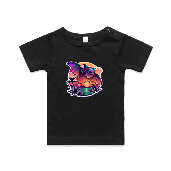 Cute pekapeka (long tailed bat) - Kids Wee Tee Thumbnail