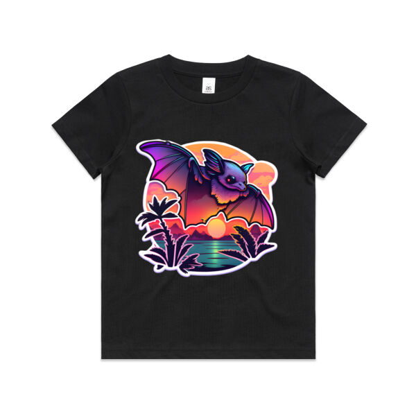 Cute pekapeka (long tailed bat) - Kids Youth T shirt Thumbnail
